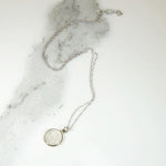 Serene Man in the Moon Moonstone Pendant