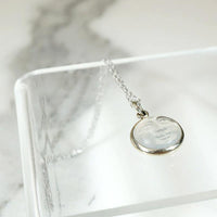 Serene Man in the Moon Moonstone Pendant