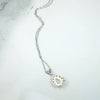 Dreamy Pastel Opal & Diamond White Gold Pendant