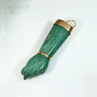 Gorgeous Green Aventurine Figa with 18k Fittings