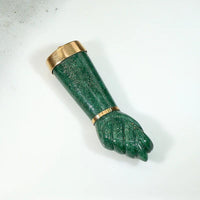 Gorgeous Green Aventurine Figa with 18k Fittings