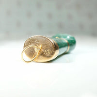 Gorgeous Green Aventurine Figa with 18k Fittings