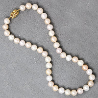 Pretty Pastel Freshwater Pearls with 18k Clasp
