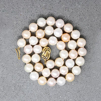 Pretty Pastel Freshwater Pearls with 18k Clasp