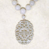 Antique Mutton Fat Carved Jade Necklace