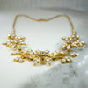 Golden Garland Pearl & Diamond Flora Necklace