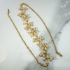 Golden Garland Pearl & Diamond Flora Necklace