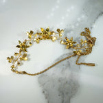 Golden Garland Pearl & Diamond Flora Necklace