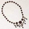 Sultry Bohemian Garnet Swag Necklace