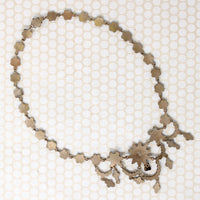 Sultry Bohemian Garnet Swag Necklace