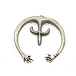 Vintage Sand Cast Naja Pendant wih hands