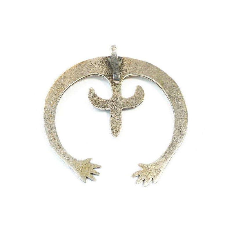 Vintage Sand Cast Naja Pendant wih hands
