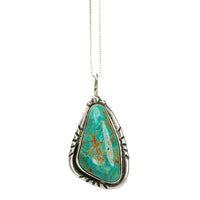 Vintage Turquoise Silver Pendant