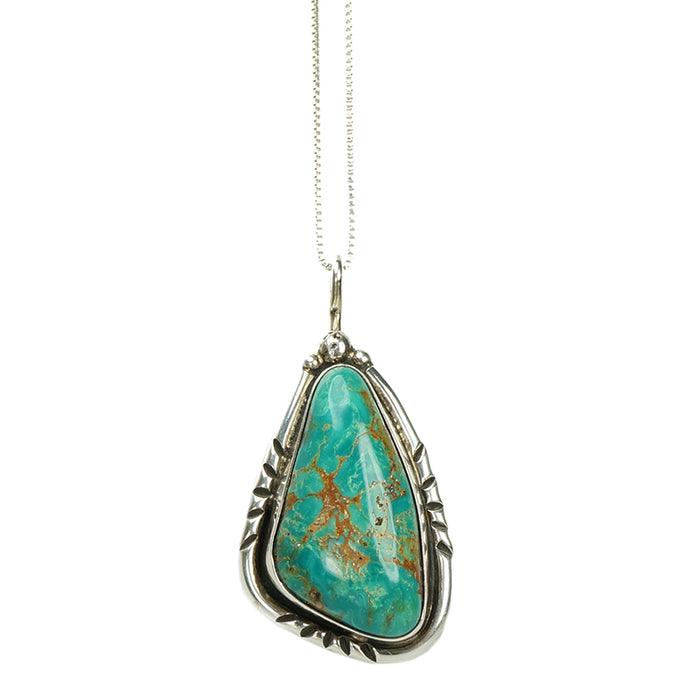 Vintage Turquoise Silver Pendant