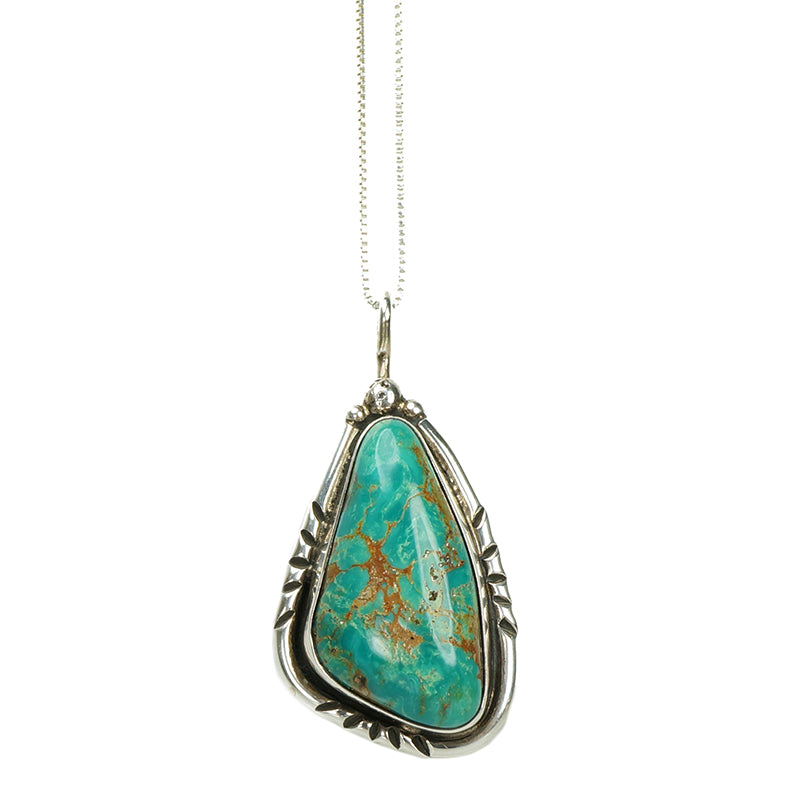 Vintage Turquoise Silver Pendant
