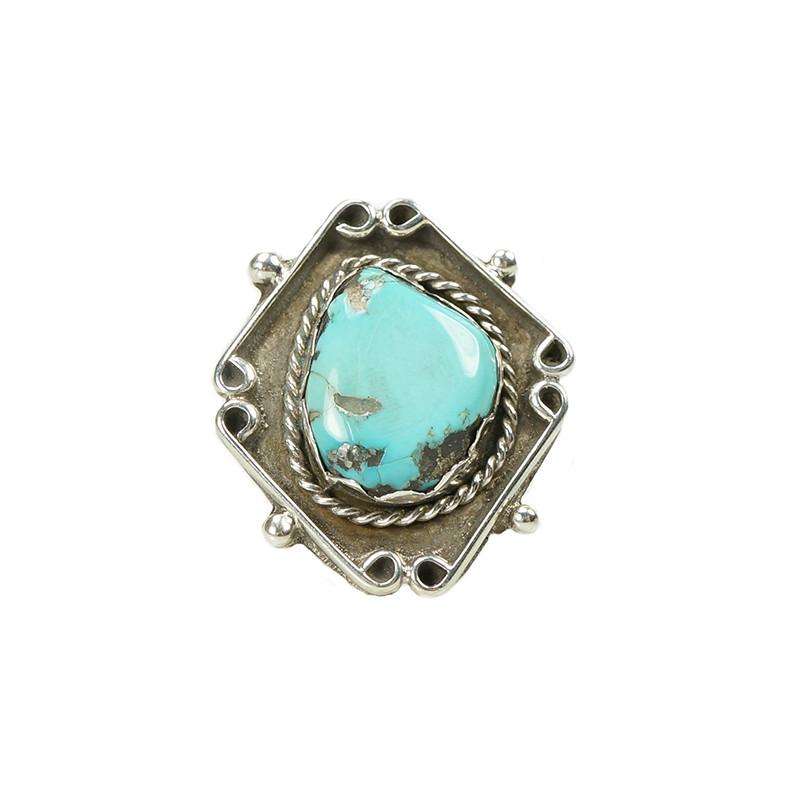 Vintage American Silver and Turquoise Ring
