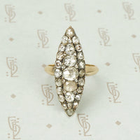 The Best Sparkling Navette Rose Cut Diamond Ring