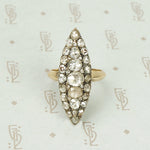 The Best Sparkling Navette Rose Cut Diamond Ring
