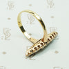 Majestic Gold Navette Ring Covered in Old Diamonds