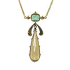 The Perfect Victorian Necklace: Topaz Emerald Ruby and Rose Cut Diamonds a Harelquin of colors