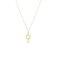 A Twisted O Necklace with Pearls by brunet