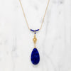Regal Lapis & Antique 18k Gold Necklace by brunet