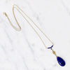 Regal Lapis & Antique 18k Gold Necklace by brunet