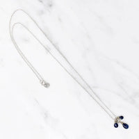 Delicate Sapphire Cluster Necklace by brunet