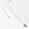 Delicate Sapphire Cluster Necklace by brunet