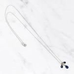 Delicate Sapphire Cluster Necklace by brunet