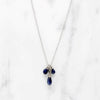 Delicate Sapphire Cluster Necklace by brunet