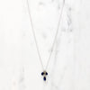 Delicate Sapphire Cluster Necklace by brunet