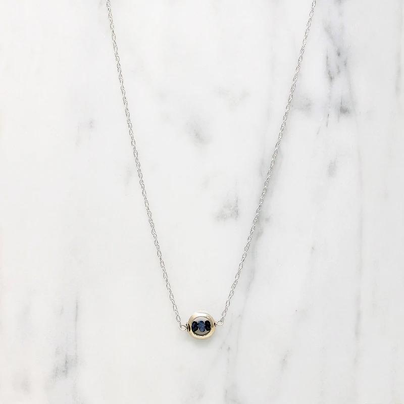 Sapphire O White Gold Necklace by brunet