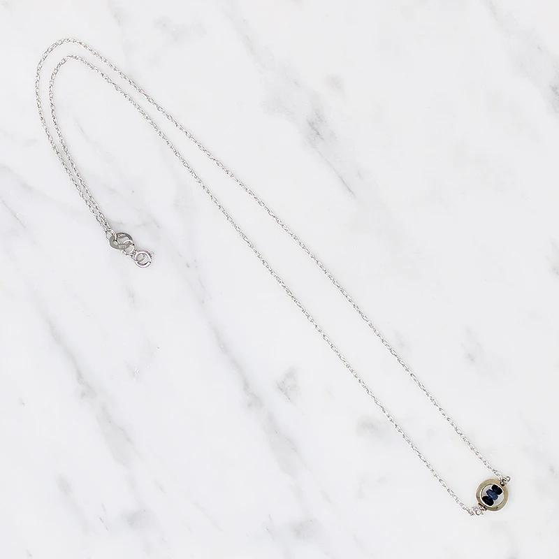 Sapphire O White Gold Necklace by brunet