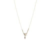 The Rose Gold Labyrinth Necklace by Ancient Influences - Gem Set Love