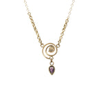 The Rose Gold Labyrinth Necklace by Ancient Influences - Gem Set Love