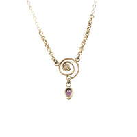 The Rose Gold Labyrinth Necklace by Ancient Influences - Gem Set Love
