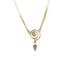 The Rose Gold Labyrinth Necklace by Ancient Influences - Gem Set Love