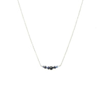 The Olio Arc Necklace in Blue Sapphires by brunet
