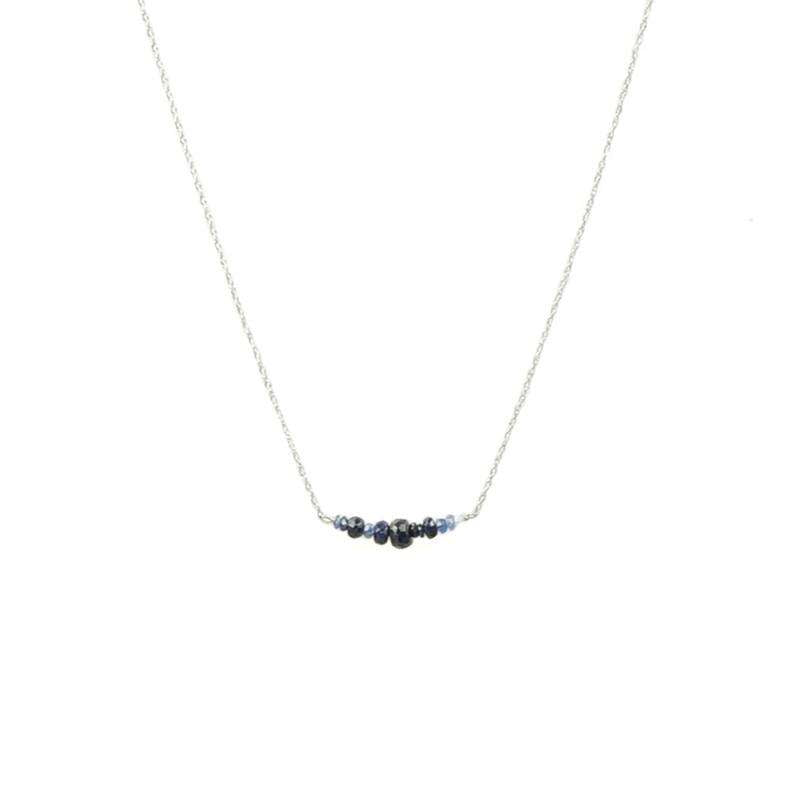 The Olio Arc Necklace in Blue Sapphires by brunet