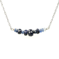 The Olio Arc Necklace in Blue Sapphires by brunet