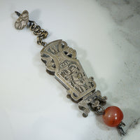 Vase Shaped Silver Chinese Needle Case