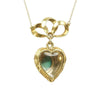 Antique French 18k Black enamel and Turquoise Locket