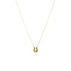Tiny Gold Victorian Diamond Set Horseshoe Pendant