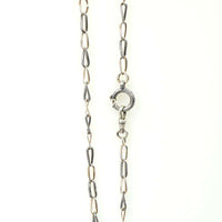 Every Other a Niello & 9k Gold Alternating links Chain
