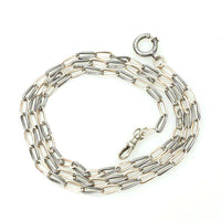 Every Other a Niello & 9k Gold Alternating links Chain