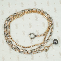 The Long Niello and Rose Gold Chain