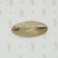 Russian Silver Gilt and Niello Pin