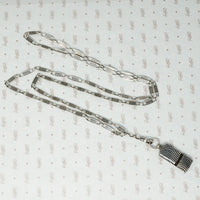 niello chain with greek key design