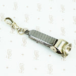checkerboard niello cigar cutter on fob hook